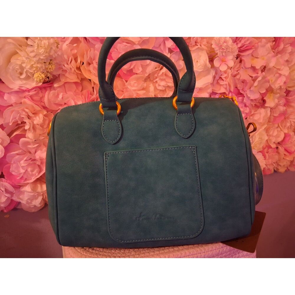 NWT Montana West Turquoise Embroidered Satchel Bag - Picture 2 of 5